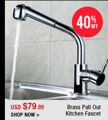 Brass Pull Out Kitchen Faucet