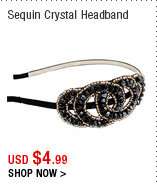 Sequin Crystal Headband