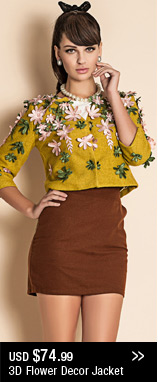 3D Flower Decor Jacket