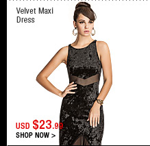 Velvet Maxi Dress