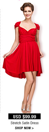 Stretch Satin Dress