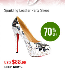 Sparkling Leather Party Shoes