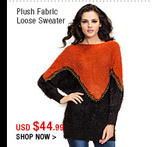 Plush Fabric Loose Sweater