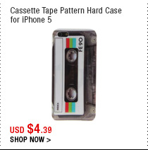 Cassette Tape Pattern Hard Case for iPhone 5