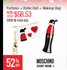Perfume + Roller Ball + Makeup Bag