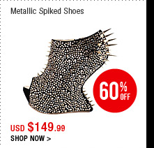 Metallic Spikes Shoes