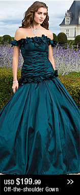 Off-the-shoulder Gown