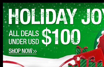 Holiday Joy ALL Deals Under USD $100