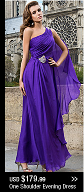 One Shoulder Evening Dress