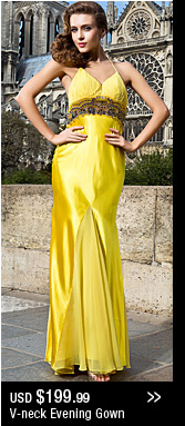 V-neck Evening Gown