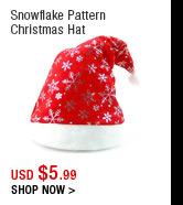 Snowflake Pattern Christmas Hat