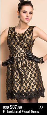Embroidered Floral Dress