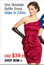 One Shoulder Ruffle Dress