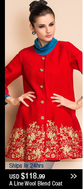 A Line Wool Blend Coat