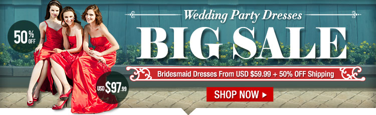 BIG Sale On Wedding Party Dresses