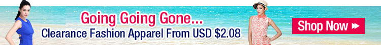 Clearance Fashion Apparel From USD $2.08