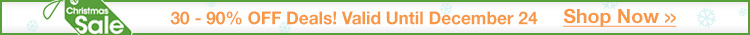 30 - 90% OFF Deals! Valid Until December 24
