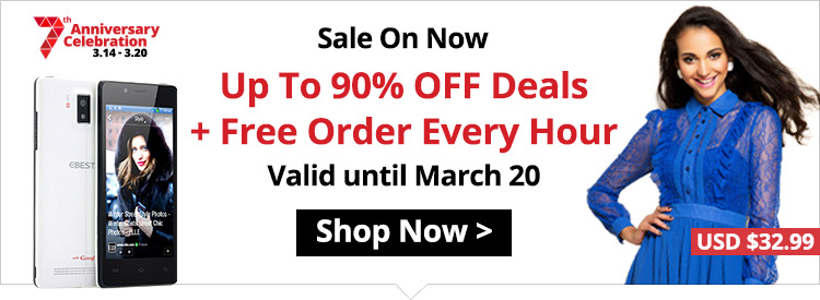 Up To 90% OFF Deals + Free Order Every Hour