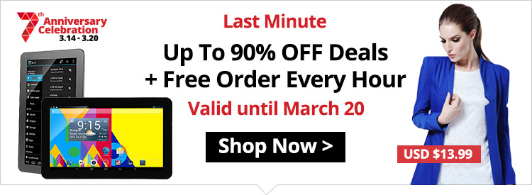 Up To 90% OFF Deals + Free Order Every Hour