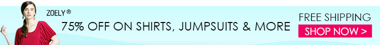 75% OFF On Shirts, Jumpsuits & More
