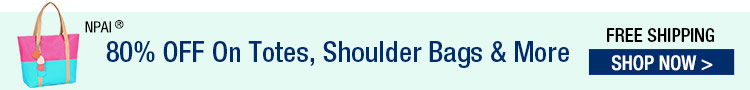 80% OFF On Totes, Shoulder Bags & More