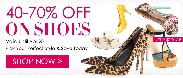40-70% OFF On Shoes