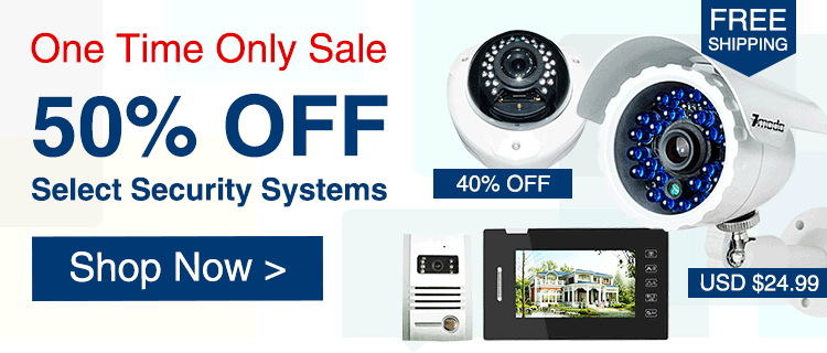 50% OFF Select Security Systems