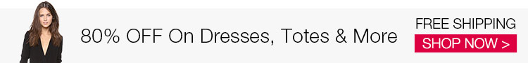 80% OFF On Dresses, Totes & More
