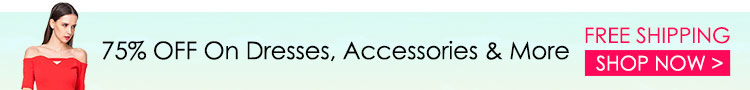 75% OFF On Dresses, Accessories & More