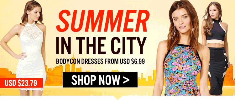 Bodycon Dresses From USD $6.99