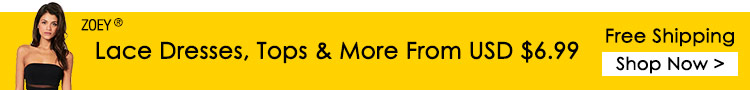 Lace Dresses, Tops & More From USD $6.99