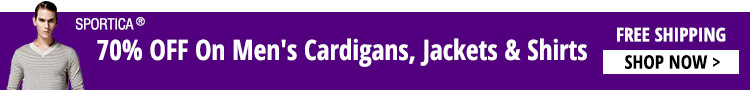 70% OFF On Men's Cardigans, Jackets & Shirts