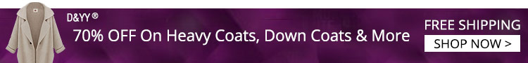 70% OFF On Heavy Coats, Down Coats & More