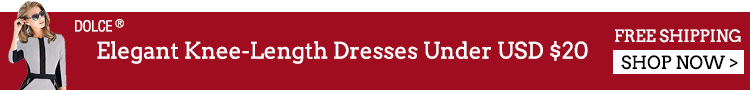 Elegant Knee-Length Dresses Under USD $20