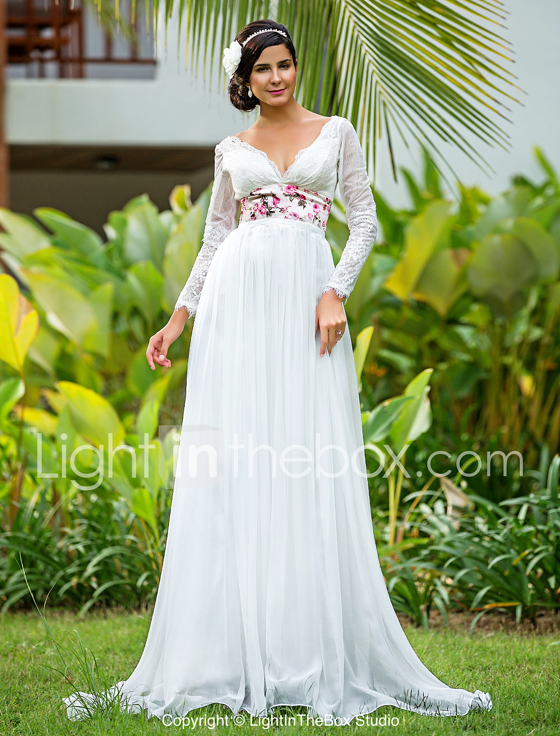 Lanting Bride Sheath Column Plus Sizes Petite Wedding Dress