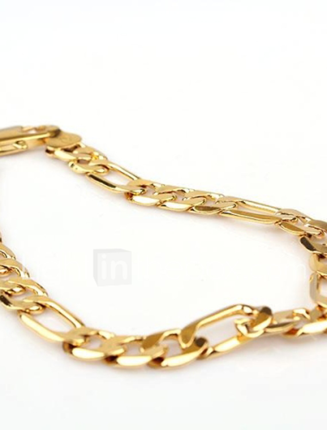 SALE 3 Pcs Link Chain Bracelets Set 18K Gold Filled Titanium Steel Herringbone Bracelet  Paper Clip Chain Bracelet  Ball Chain Bracelet