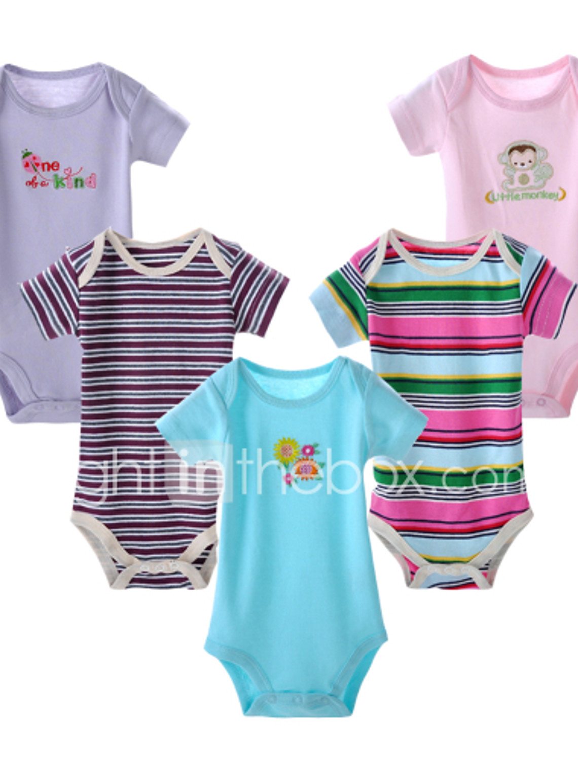 Colorful Puerto Rico Skull Newborn Baby Short Sleeve Romper Infant Summer Clothing