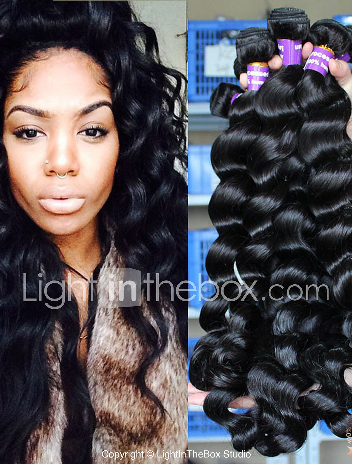 3 Bundles Peruvian Hair Loose Wave Human Hair 100 Remy Hair Weave