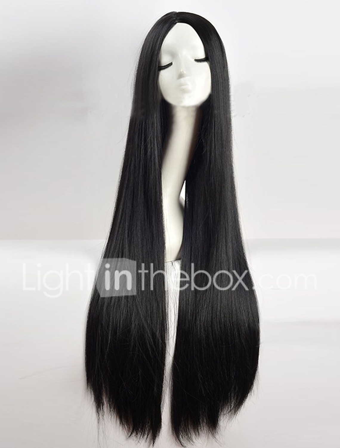 black halloween wig