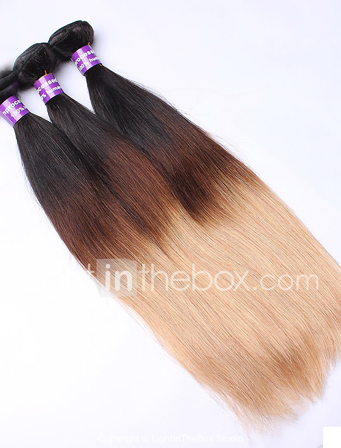 3 Bundles Eurasian Hair Straight Classic Virgin Human Hair Ombre