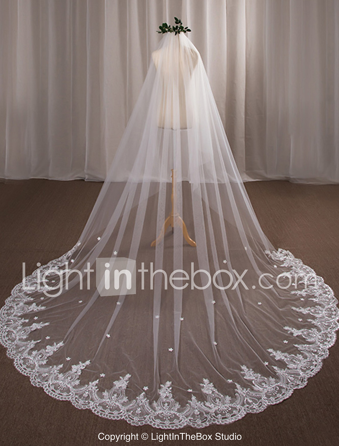 one tier wedding veils