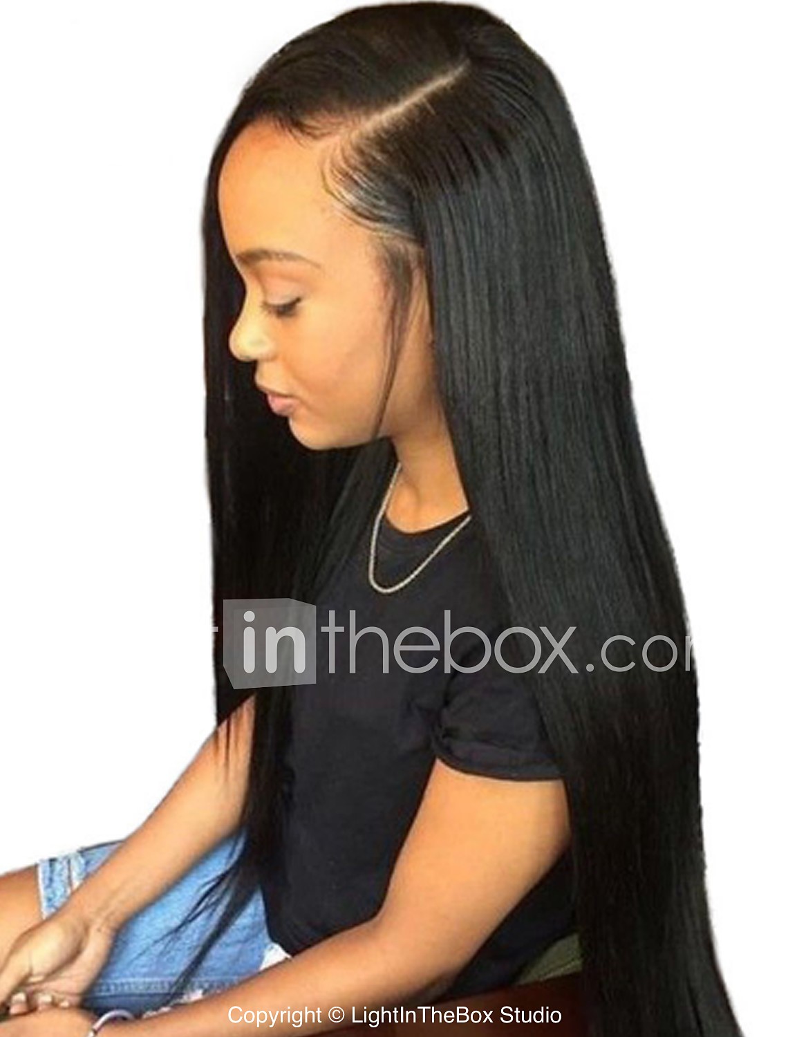 Unprocessed Human Hair Lace Front Wig Layered Haircut