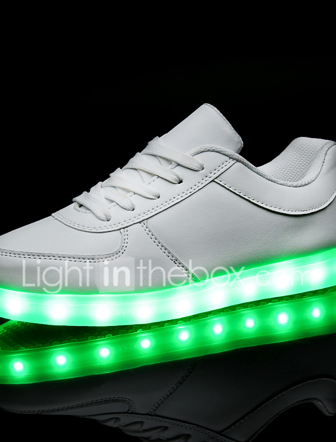 led white shoes