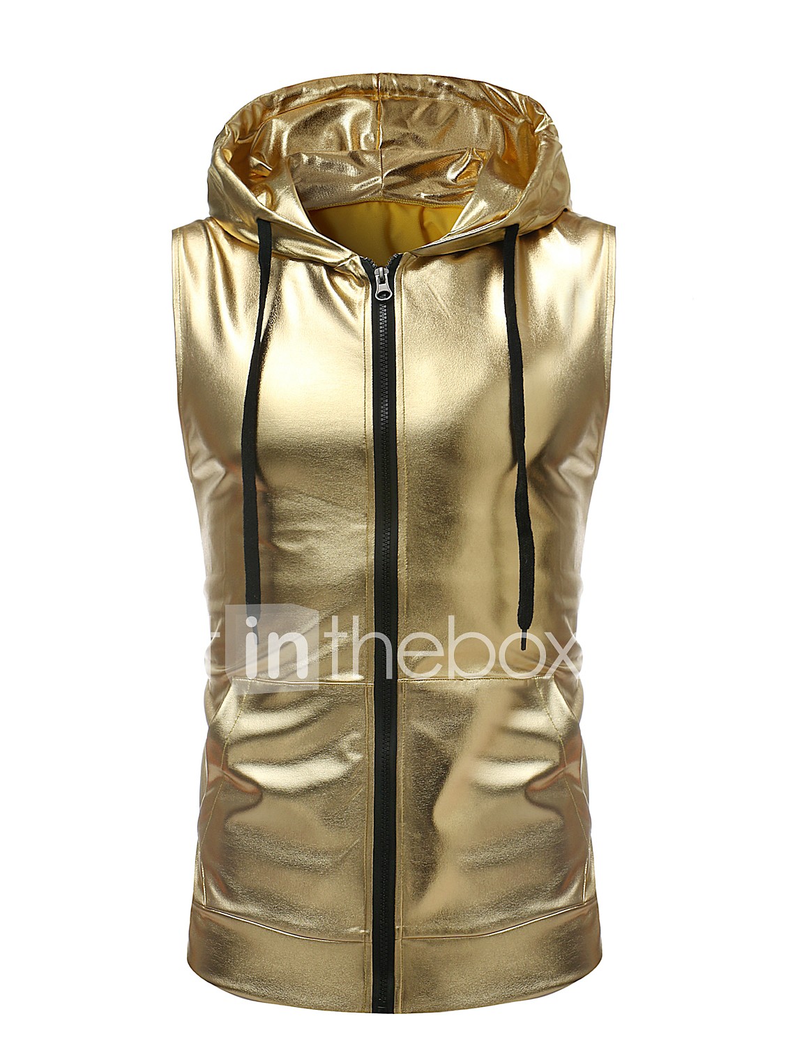 gold colored hoodie