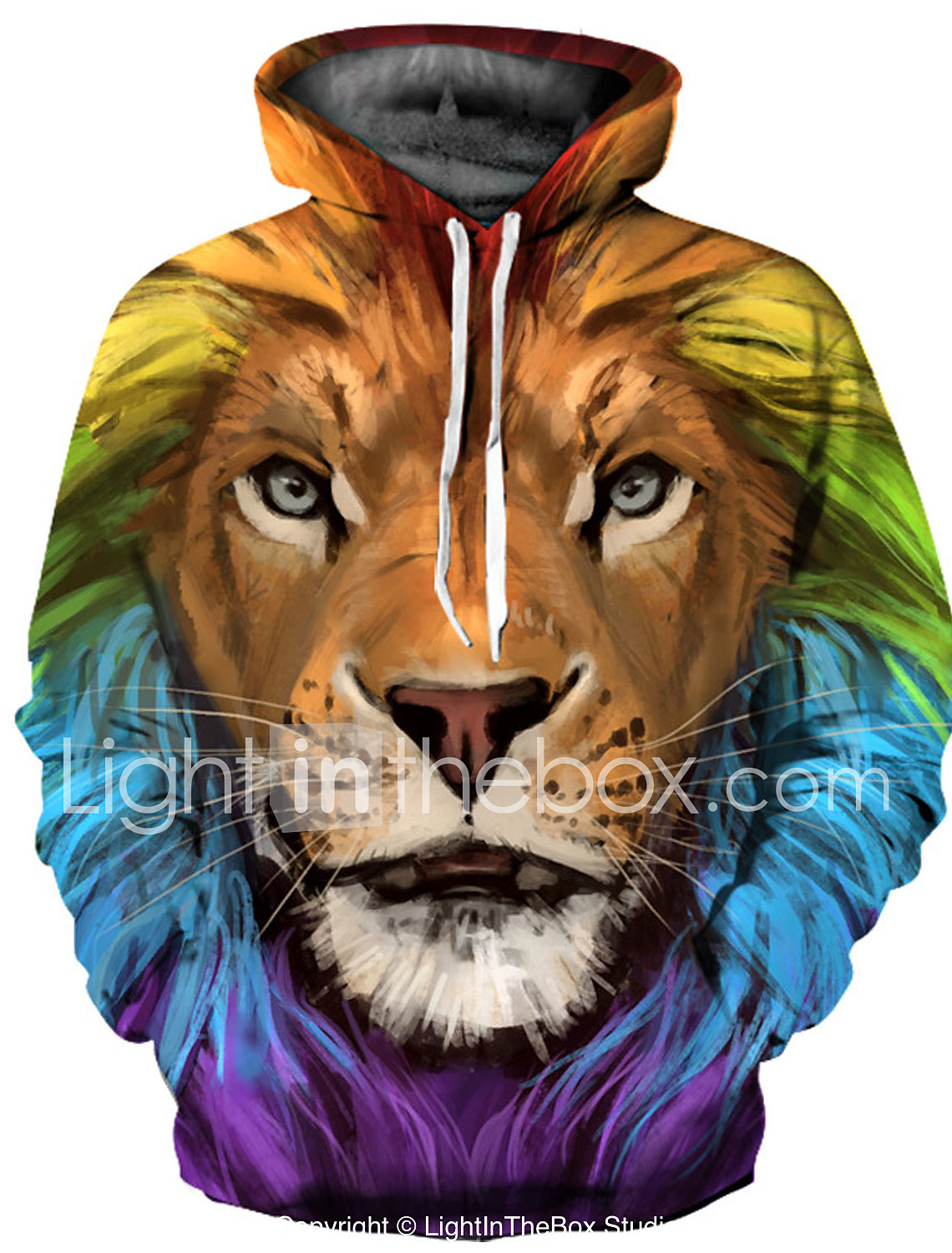 rainbow lion hoodie