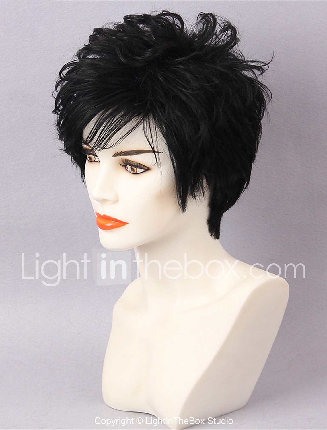 Human Hair Capless Wigs Human Hair Curly Natural Wave Pixie Cut
