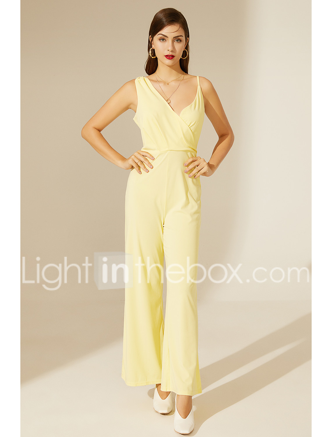 light yellow jumpsuit