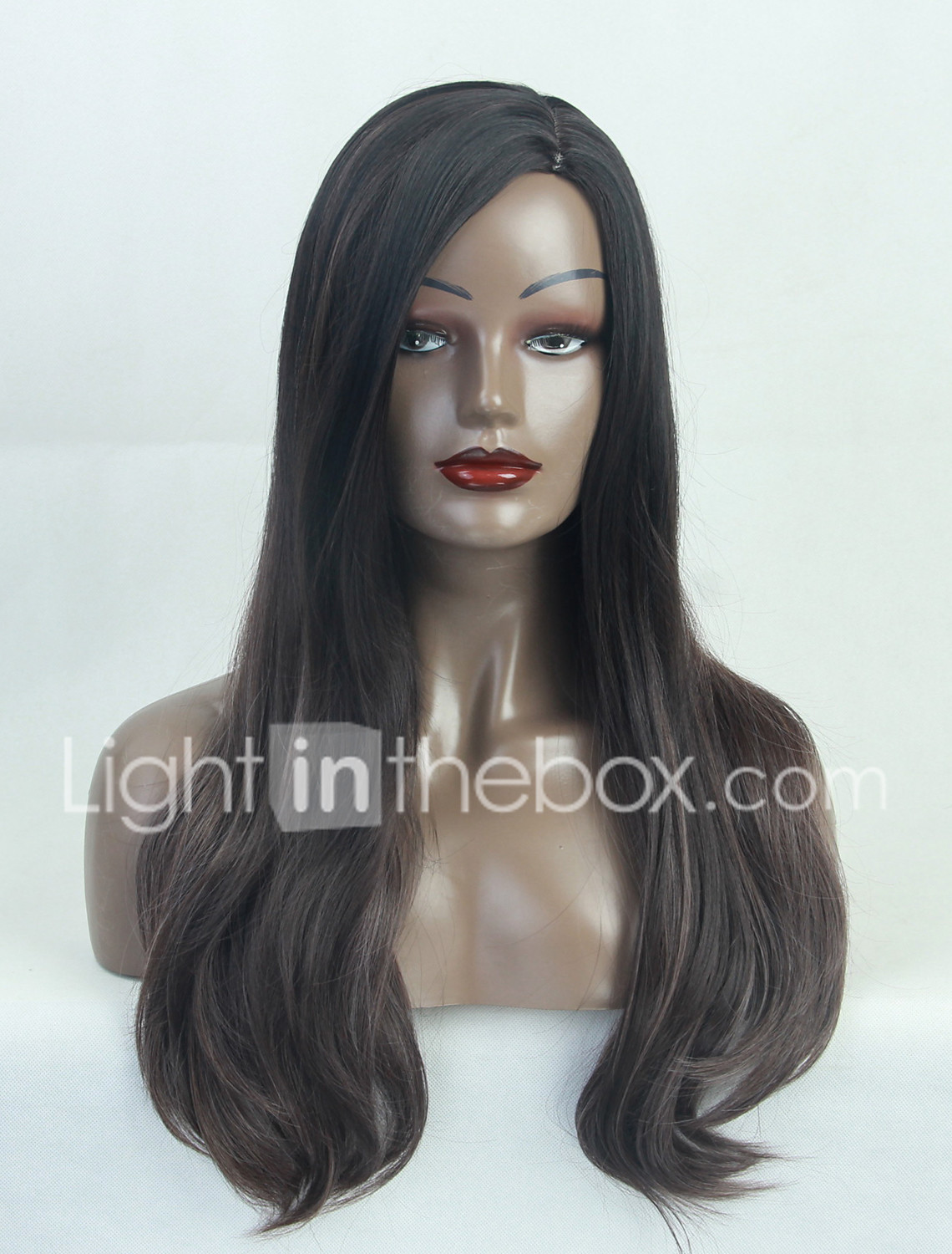 Synthetic Wig Straight Natural Straight Side Part Wig Ombre