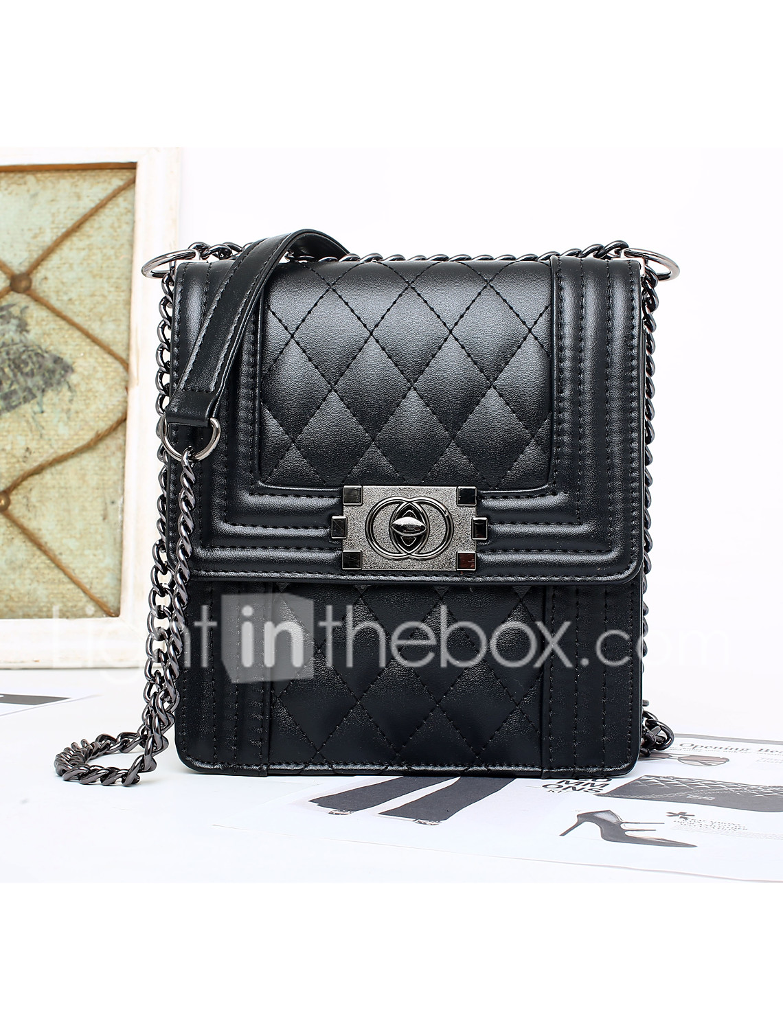 Ladies Small Shoulder Bag Faux Leather Novelty Rivets Fashion Shoulder Handbag