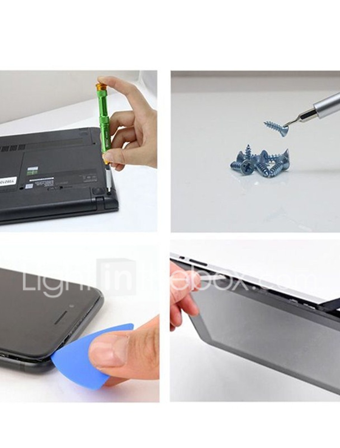 Professional Cell Phone Accessory Kits Professional 9 in 1 Replaceable Anti-Static Tweezers with Cross Screwdriver